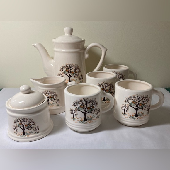 Owls in Tree Teapot and mug Set - Picture 2 of 11
